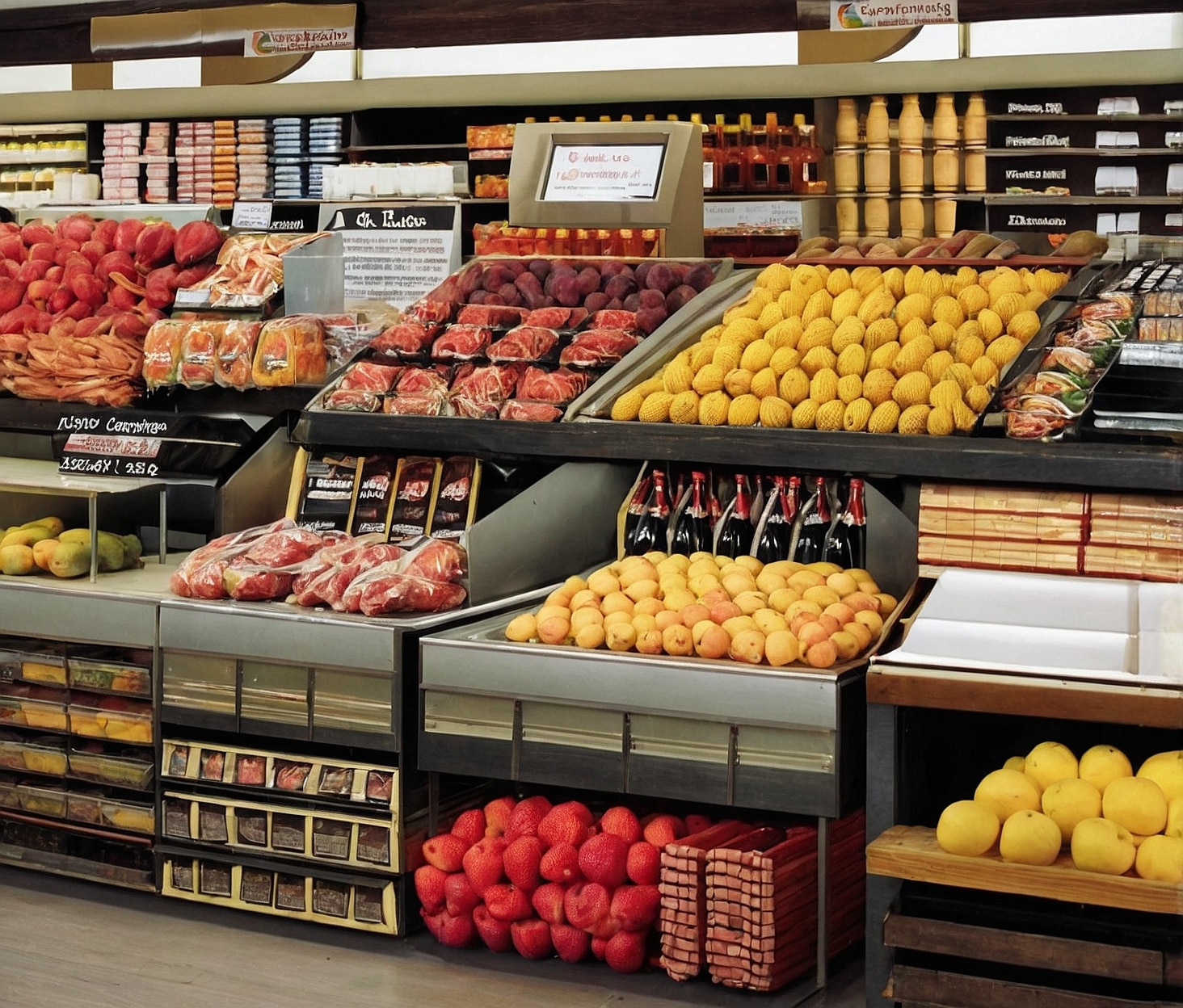 Variedad de alimentos y bebidas